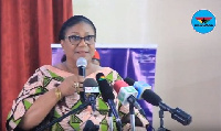 First Lady Rebecca Akufo-Addo addressing Rotarians during the Family Health Days launch