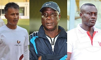 Coches Kenichi Yatsuhashi, Bashir Hayford and Micheal Osei