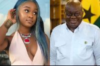 Efia Odo and President Akuffo-Addo