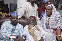 Aziz Haruna Futa with the Chief Imam, Sheikh Nuhu Sharubutu