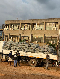 Following the arrest, the suspects and the trucks have been handed over to the Kpando Police