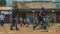 Uganda police disperse crowds in Kayunga town as they gather to welcome Bobi Wine