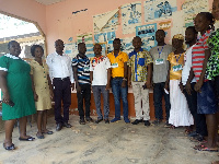 Health workers and volunteers ready for the exercise