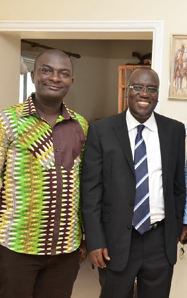 Davis Ansah Opoku with Sir John