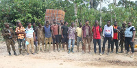 The illegal miners were arrested on Monday 13 January 2020 by a patrol team