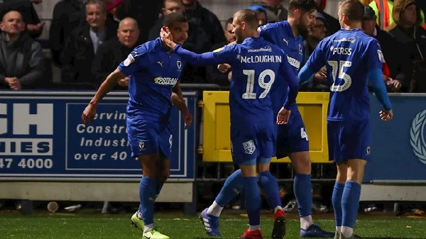 Kwesi Appiah celebrates after scoring