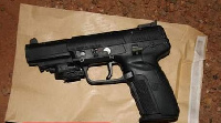 A locally manufactured single-barrel gun was found at the scene