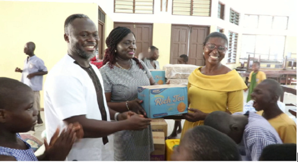 Marketing and Public Affairs Manager, at the Port of Takoradi, Dr. Kingsley Antwi-Boasiako (left)