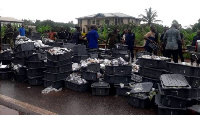 File photo: Bullion van accident in Ghana