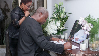 Mahama and Lordina at Amissah-Arthur's house