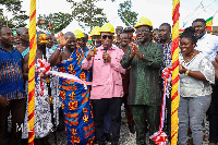 George Mireku Duker joins traditional authorities to commission the project