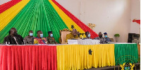 President Akufo-Addo addressing the chiefs and elders in Bono East Region