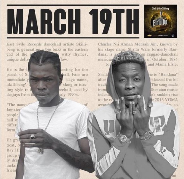 Shatta Wale features Skillibeng on song 'Blow Up'