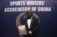 StarTimes Ghana COO Felix  Ahonzo during the 45th SWAG Awards ceremony