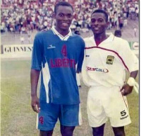 Michael Essien (in blue) played for Liberty in 98