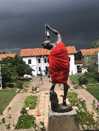 Statue  of Father Bacchus at Commonwealth Hall (UG)