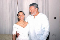 Zanetor Rawlings and her dad, Former President Jerry John Rawlings