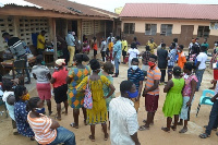 A group of Ghanaians in queue to register for voter's ID card