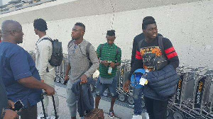 Black Stars arrive in Washington