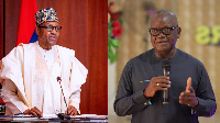 COmbination foto of president Buhari and govnor Ortom