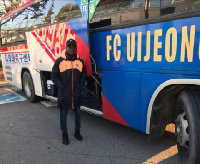 Opoku Mensah is on trials at Uijeongbu FC