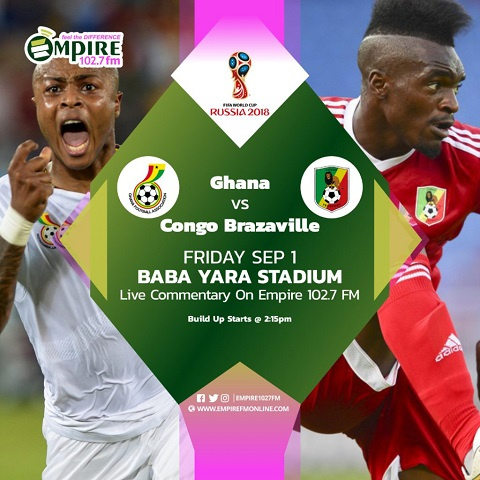 Black Stars drew 1-1 with Congo in Ghana