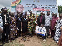 Traditional and religious leaders at the sod cutting ceremony