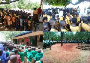 Section of pupils during the NCCE celebration in some schools in Wa East District