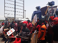 File: Some customers of MenzGold in one of their series of protest earlier this year