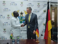 Finance minister Ken Ofori-Atta and German Finance Minister, Christian Lindner