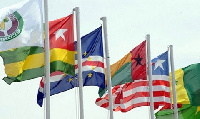 Flags of some African countries