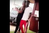 Shatta Wale with his 'baby mama', Michy