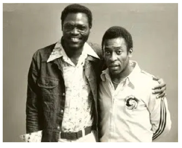 George Lamptey with Pele