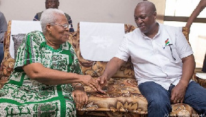 Mother of the late former Vice President, Amissah Arthur and Former President, John Mahama