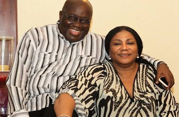 Ghana's first couple, Nana Addo Dankwa and Rebecca Akufo-Addo