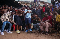 A shot of Smallgod and various artistes