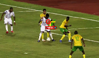 A screengrab of a penalty incident that South Africa is disputing