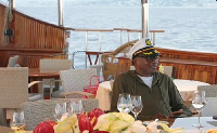 Otedola on a yacht