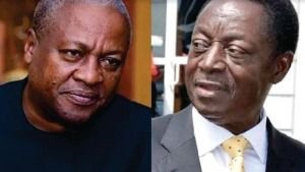 Former President John Dramani Mahama and Dr. Kwabena Duffuor