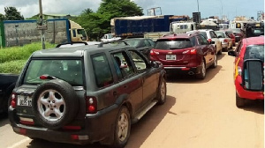 There is congestion on the Kasoa route - Photo credit: Graphiconline