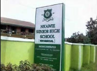 Signboard of Nkawie SHS