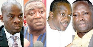 Haruna Iddrisu, Nii Laryea Afotey Agbo, Alban Bagbin and  Emmanuel Armah Kofi-Buah