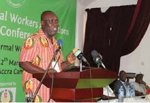 The General Secretary of the TUC, Dr Baah.