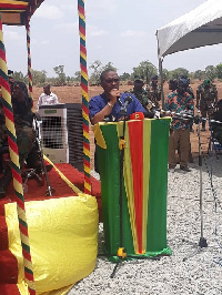 NLA boss, Kofi Osei-Ameyaw speaking at the event