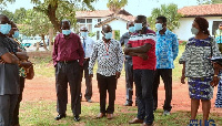 The University Senior Management led by the Chairman of Council, Prof. Yaw Twumasi