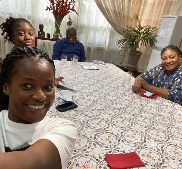 First Lady Rebecca Akufo-Addo and her family