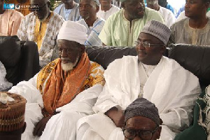 National Chief Imam, Sheikh Dr. Osman Nuhu shrubutu with Vice President, Dr Bawumia