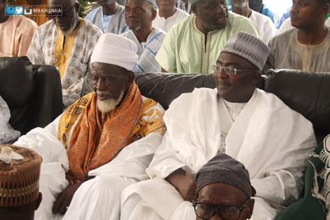 Chief Imam seated with Alhaji Bawumia