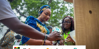 The event saw Mrs. Bawumia mingling with exhibitors