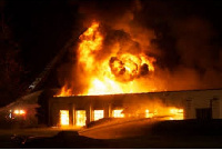 The Ghana National Fire Service spent about an hour before they were able to douse the fire